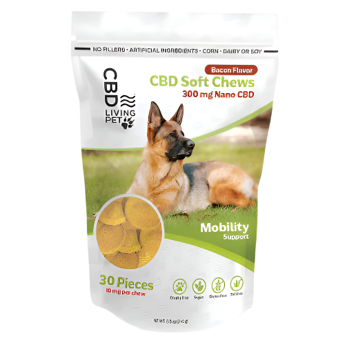 CBD DOG CHEWS BACON FLAVOR - MOBILITY SUPPORT